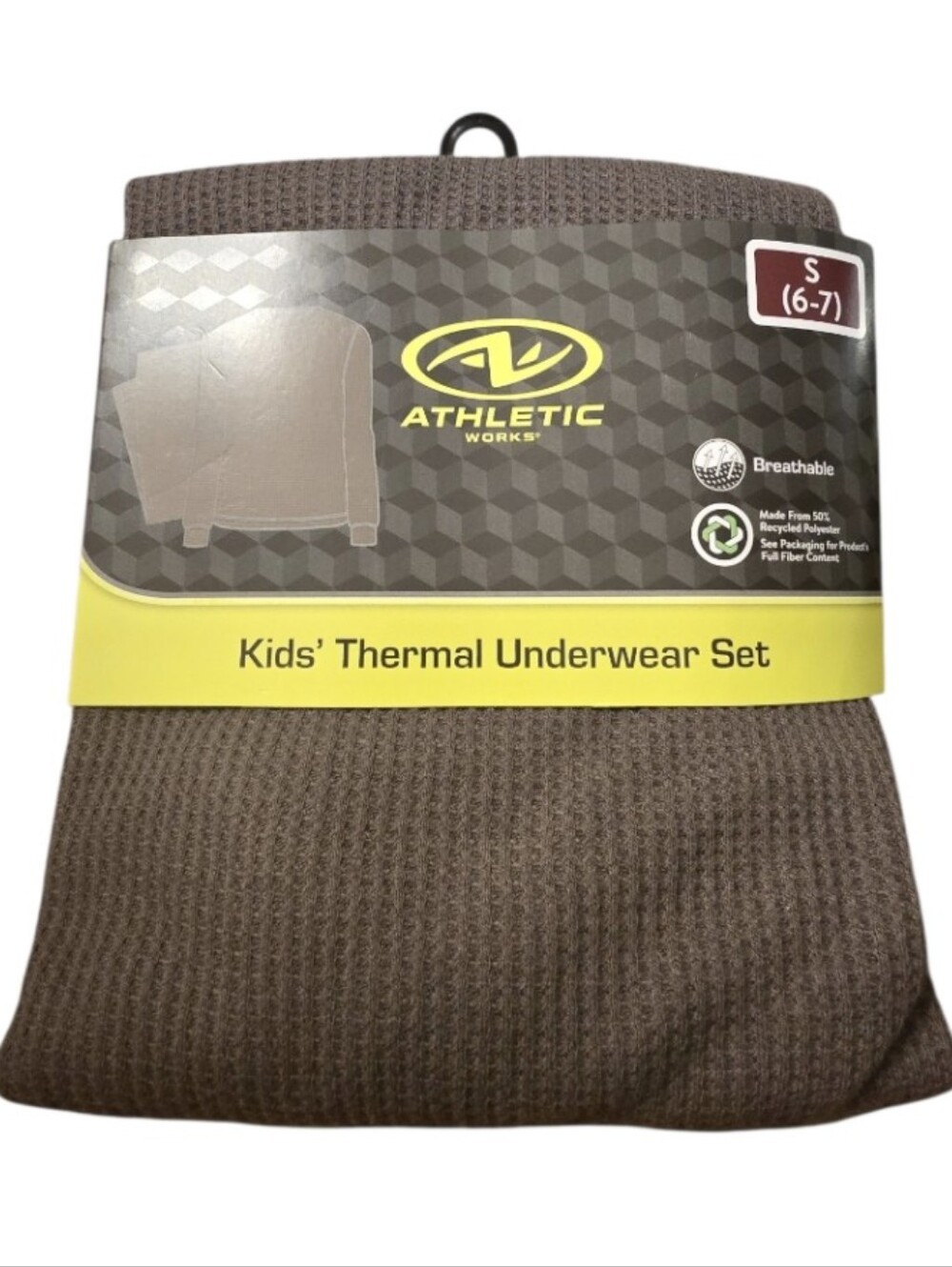Athletic Works Kids 2pc Thermal Undwrwesr Set In Gray Size 6/7 NWT